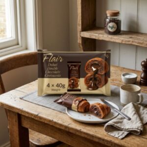 Flair Dubai Double Chocolate Croissants, 4 x 40g