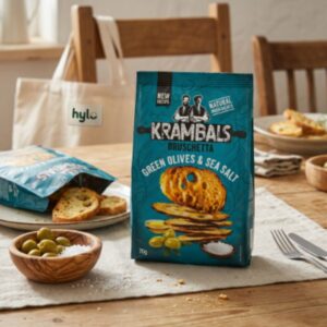 Krambals Bruschetta Green Olives & Sea Salt, 70g