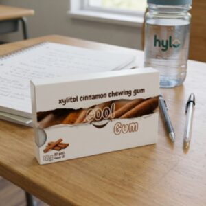 Cool Gum Cinnamon Flavor with Xylitol, 18g (12 pcs)