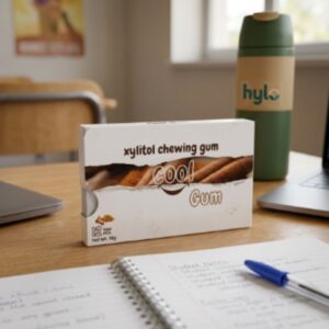 Cool Gum Cinnamon Flavor with Xylitol, 18g (12 pcs)