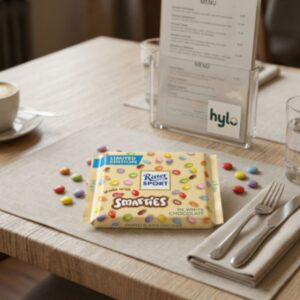 Ritter Sport Limited Edition Smarties in White Chocolate, 100g