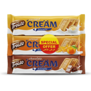 Treato Custard Cream Biscuits, 6x63g Treato Custard Cream Biscuits, 6x63g