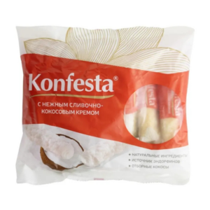 Konfesta Coconut Cream Wafer Tubes, 180g Konfesta Coconut Cream Wafer Tubes, 180g
