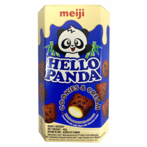 Meiji Hello Panda Cookies & Cream Cocoa Biscuits, 42g Meiji Hello Panda Cookies & Cream Cocoa Biscuits, 42g