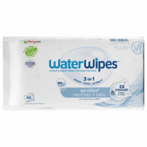 Waterwipes Sensitive Newborn & Baby Wipes, 60 wipes Waterwipes Sensitive Newborn & Baby Wipes, 60 wipes