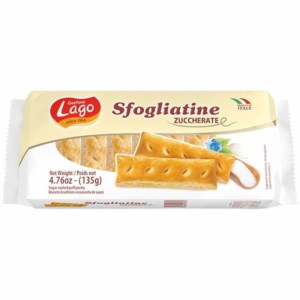 Gastone Lago Sfogliatine Zuccherate Sugar Coated Puff Pastry, 135g Gastone Lago Sfogliatine Zuccherate Sugar Coated Puff Pastry, 135g
