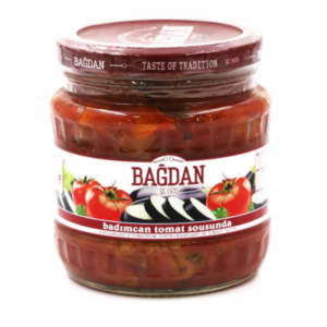 Bagdan Eggplant Sliced and Fried in Tomato Sauce, 450g Bagdan Eggplant Sliced and Fried in Tomato Sauce, 450g