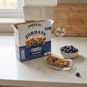 Jordans Frusli Blueberry Chewy Oat Bars, 6x25g