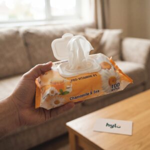 D'EX Premium Chamomile And Tea Wet Wipes, 100 Wipes