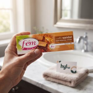 Fem Skin Soothing Sandal Hair Removal Cream, 120g