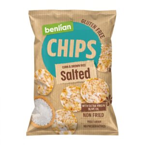 Benlian Salted Corn And Brown Rice Chips, 60g Benlian Salted Corn And Brown Rice Chips, 60g