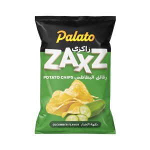Palato Zaxz Cucumber Flavor Potato Chips, 100g Palato Zaxz Cucumber Flavor Potato Chips, 100g