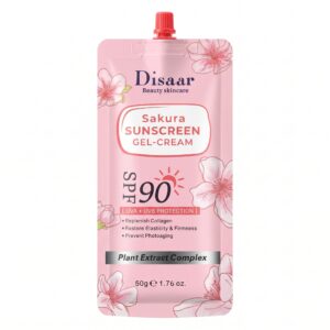 Disaar Sakura Sunscreen Gel Cream Spf90, 50g Disaar Sakura Sunscreen Gel Cream Spf90, 50g
