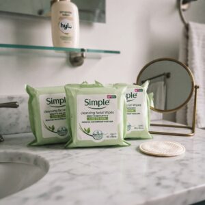 Simple Kind To Skin Cleansing Facial Wipes, 3x7pcs