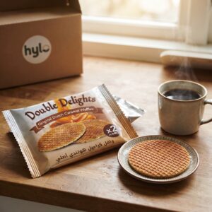 Double Delights Original Dutch Caramel Waffles, 80g
