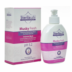 Sterilasafe Musky Fresh Intimate Wash, 300ml Sterilasafe Musky Fresh Intimate Wash, 300ml