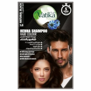 Vatika Henna Shampoo Hair Colour Natural Black, 20ml Vatika Henna Shampoo Hair Colour Natural Black, 20ml
