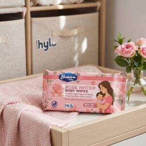 Bodyform Baby Rose Water Baby Wipes, 72 Wipes