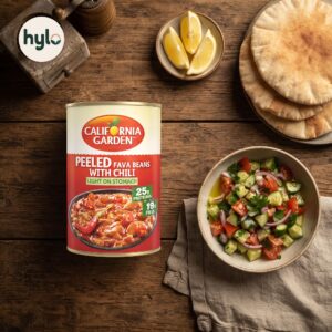 California Garden Peeled Fava Beans with Chili, 450g