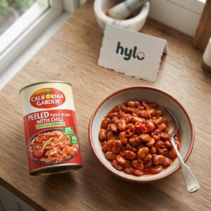 California Garden Peeled Fava Beans with Chili, 450g