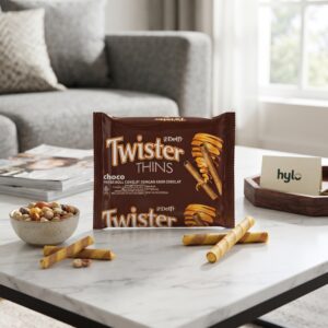 Delfi Twister Thins Choco Wafer Rolls Multipack, 12x15g