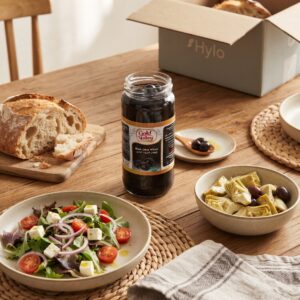 Gold Valley Whole Black Olives, 340g