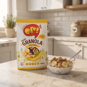 Ogo Crispy Granola With Banana, 350g