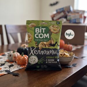 Bitcom Helloiny Onion and Sour Cream Bread Chips, 150g