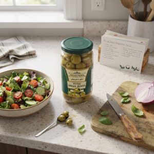 Golden Royal Pitted Green Olives, 340g