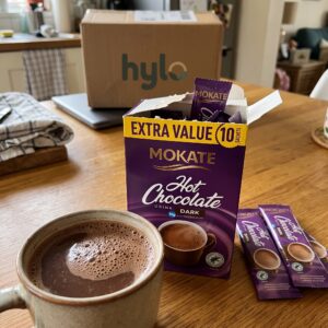 Mokate Dark Hot Chocolate Drink with Magnesium, 10x18g