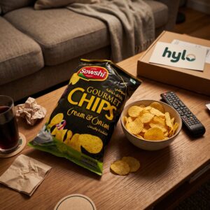 Sowshi Gourmet Chips Cream And Onion Flavor 50g