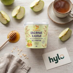 Stashevskoe Gluten Free Apple and Honey Oat Flakes, 45g