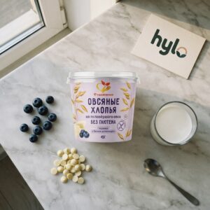 Stashevskoe Gluten Free Blueberry and White Chocolate Oat Flakes, 45g