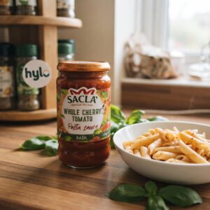 Sacla Whole Cherry Tomato and Basil Pasta Sauce, 420g