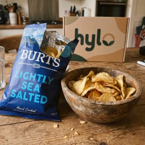 Burts Lightly Sea Salted Hand Cooked Potato Chips, 150g