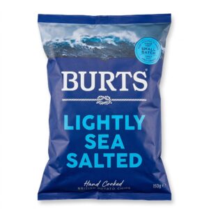 Burts Lightly Sea Salted Hand Cooked Potato Chips, 150g Burts Lightly Sea Salted Hand Cooked Potato Chips, 150g