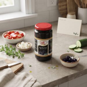 Gold Valley Whole Black Olives, 340g