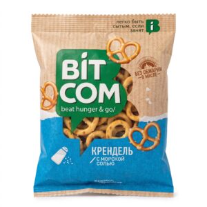 Bitcom Pretzel with Sea Salt, 130g Bitcom Pretzel with Sea Salt, 130g