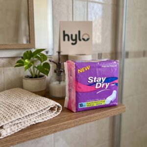 Stay Dry Lady Sanitary Pads Super Absorbent with Wings, 2x10 Pads