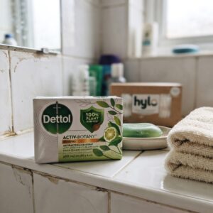 Dettol Activ-Botany Green Tea and Bergamot Antibacterial Bar Soap, 6x110g