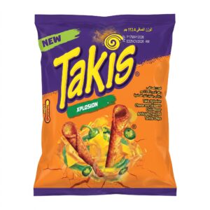 Takis Xplosion Cheese and Jalapeno Rolled Tortilla Chips, 113.4g Takis Xplosion Cheese and Jalapeno Rolled Tortilla Chips, 113.4g