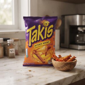 Takis Intense Nacho Rolled Tortilla Chips, 92.3g