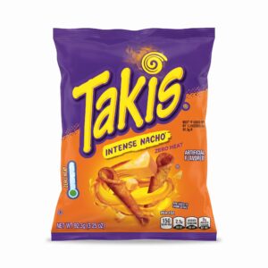 Takis Intense Nacho Rolled Tortilla Chips, 92.3g Takis Intense Nacho Rolled Tortilla Chips, 92.3g