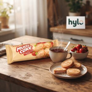 Multi Cake Strawberry Cream Sandwich Biscuits, 180g