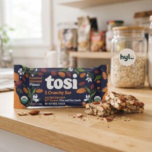 Tosi Roasted Almond Crunchy Bar, 68g